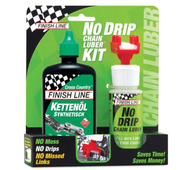 Finish Line No Drip Chain Luber Combo Avec 120ml D'huile Pour Chaîne Cross Country