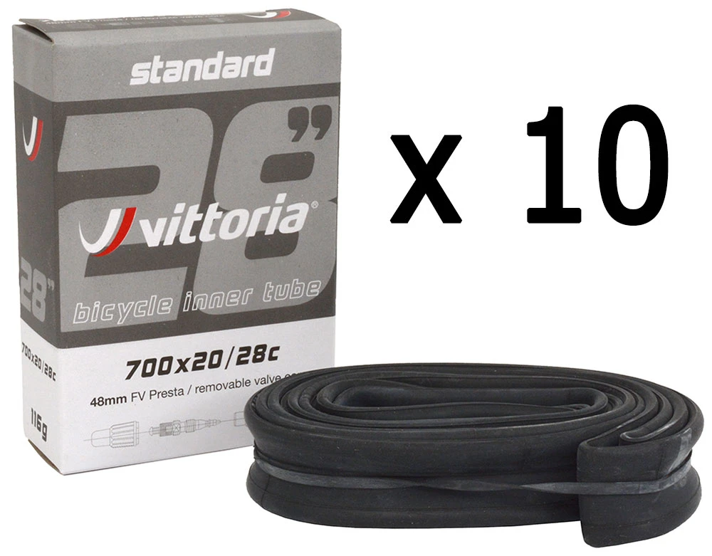 Vittoria Chambre à Air Standard 700x20/28C SV 80mm (10 Pièces)