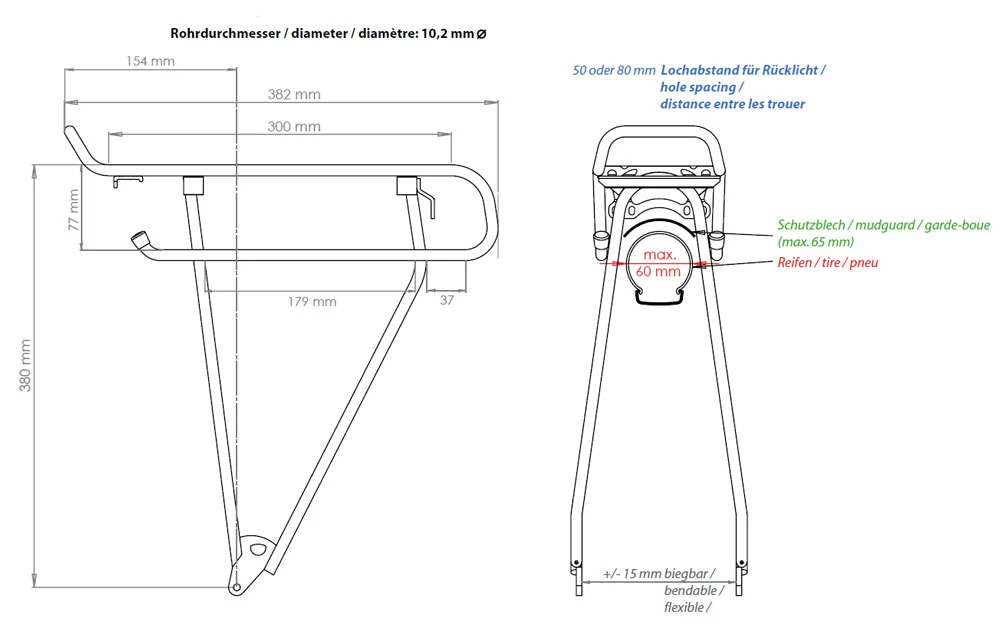 Racktime ADDit 26" - 28" Porte-bagages – Image 2
