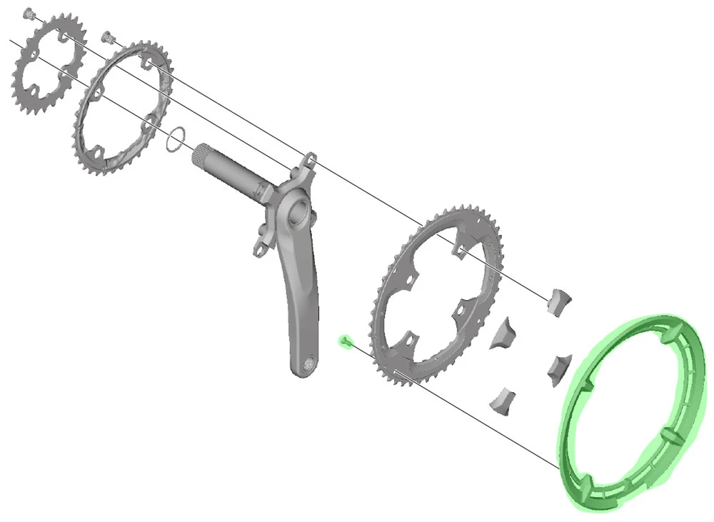 Shimano Garde-chaîne Pour FC-T8000 – Image 3