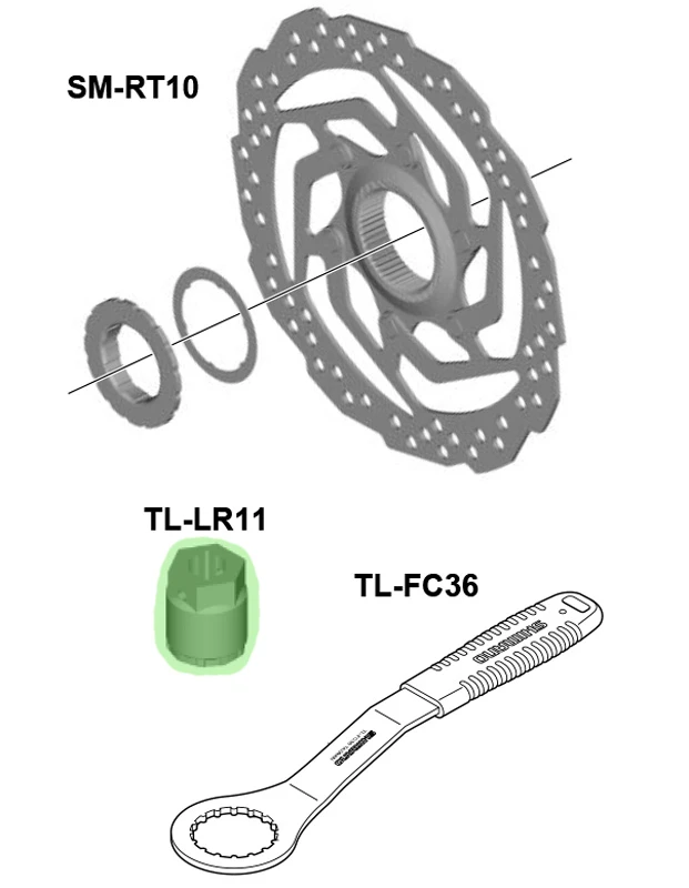 Shimano TL-LR11 Outil Pour Bague De Verrouillage Pour SM-RT10 – Image 2