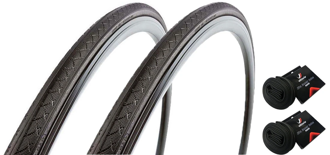 Vittoria Set De 2 Zaffiro Pro + Chambre à Air Ultralite