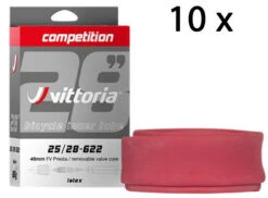 Vittoria Latex De Compétition 25/28-622 Tube 48mm (10 Pièces)