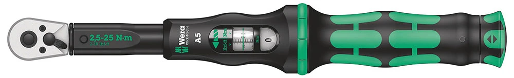 Wera Clé Dynamométrique Click-Torque A 5 1/4" (2,5-25Nm)