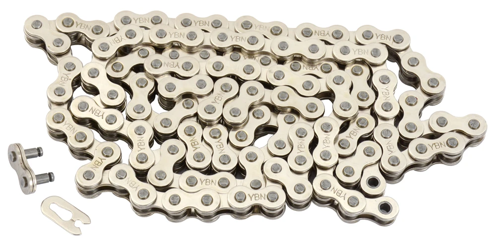 YBN BF410 Chaîne Singlespeed 1/2 X 1/8 Argent